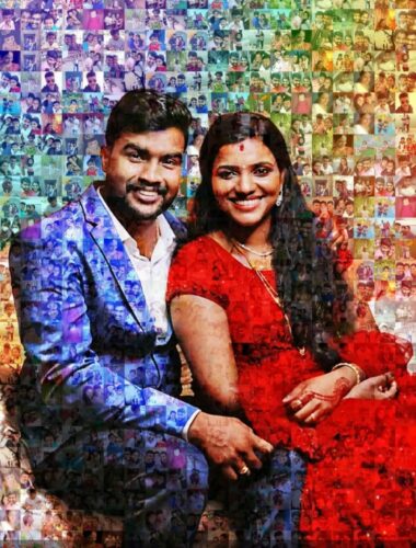 Click to view full screen Personalized Mosaic Photo Frame photo review