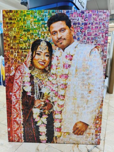 Click to view full screen Personalized Mosaic Photo Frame photo review